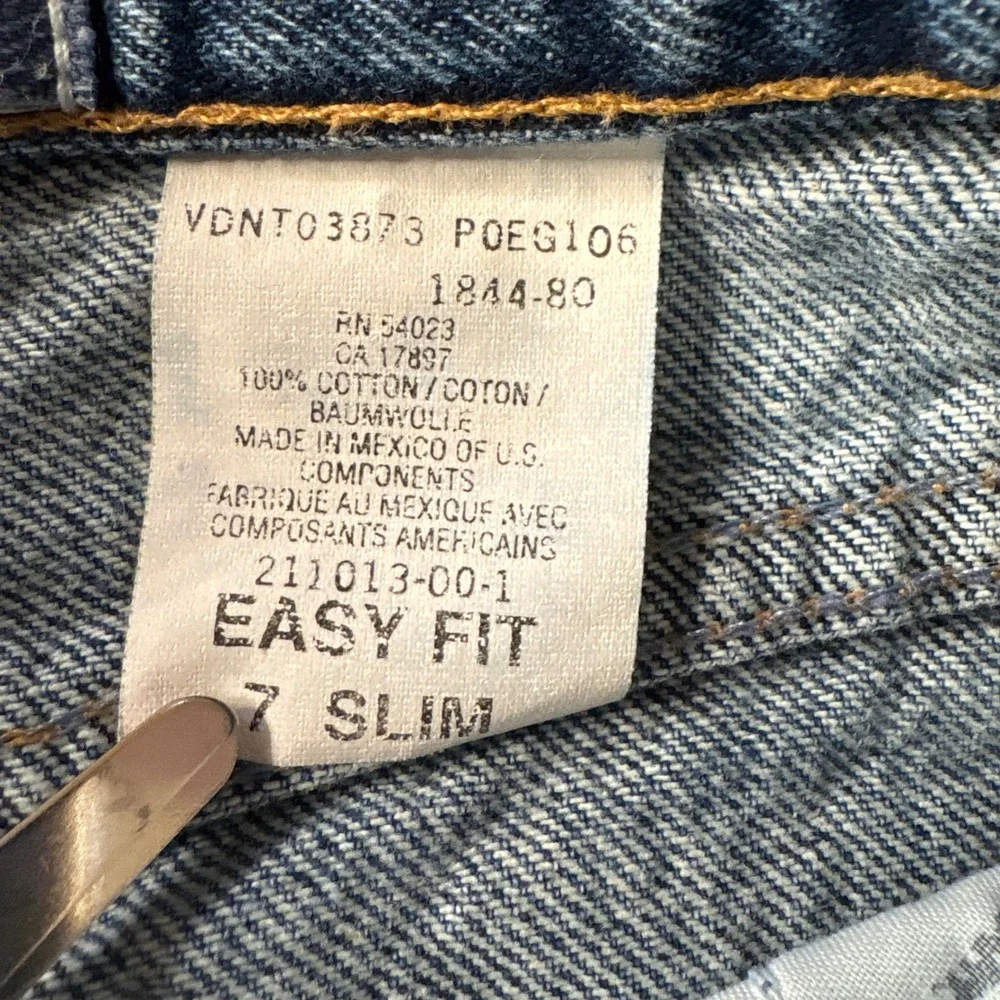 Gap Blue Jeans Easy Fit Kids Size 7 Slim Medium‎ Wash Straight Leg Denim
